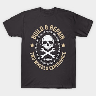 Vintage Motorcycle Build and Repair Workshop Tee T-Shirt